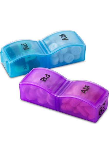 Aylık Hap Organizatörü Günde 2 Defa, 31 Günlük Hap Kutusu Vitamin ve Seyahat Ilacını Tutmak Için Küçük Bölmeler (Yurt Dışından) fırsatları