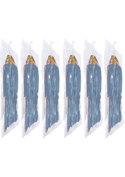 Adet Asılı Vakumlu Saklama Torbaları Giysi Için Vakum Alanı Koruyucu Çantalar Askı Kancası ile (Yurt Dışından) indirimleri