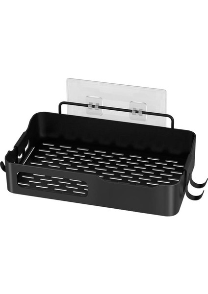 Duş Sepeti Duş Rafı Delmesiz, Kancalı Duş Braketi Banyo Rafı Sabunluk Şampuan Için Sabun Rafı (Yurt Dışından)