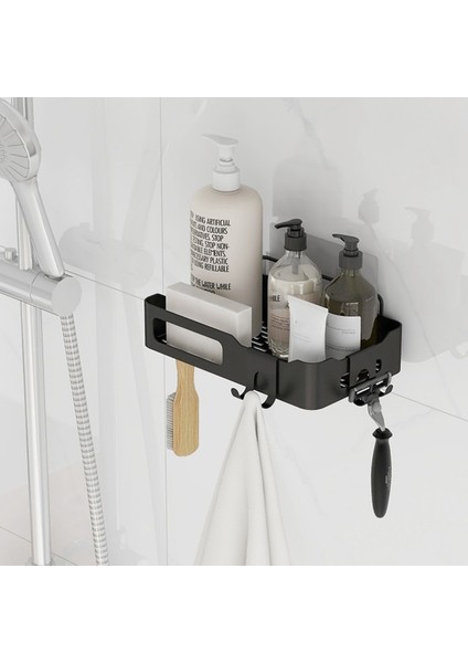 Duş Sepeti Duş Rafı Delmesiz, Kancalı Duş Braketi Banyo Rafı Sabunluk Şampuan Için Sabun Rafı (Yurt Dışından) modelleri