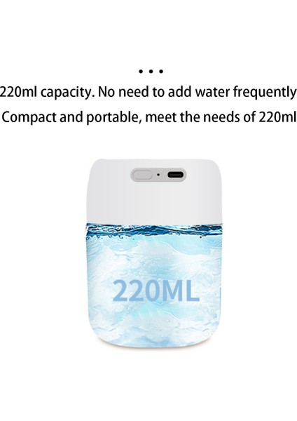 Mini Hava Nemlendirici 220ML Aroma Esansiyel Yağ Difüzörü Süper Sessiz USB Sisleyici Sis Makinesi Ev Araba Pembe (Yurt Dışından) indirimleri