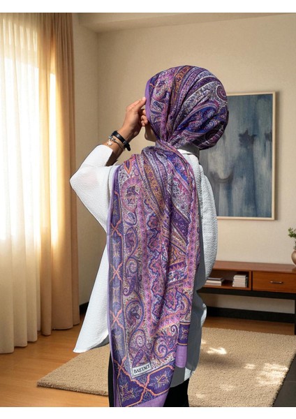 Soft Etnik 0181 Mor Şal