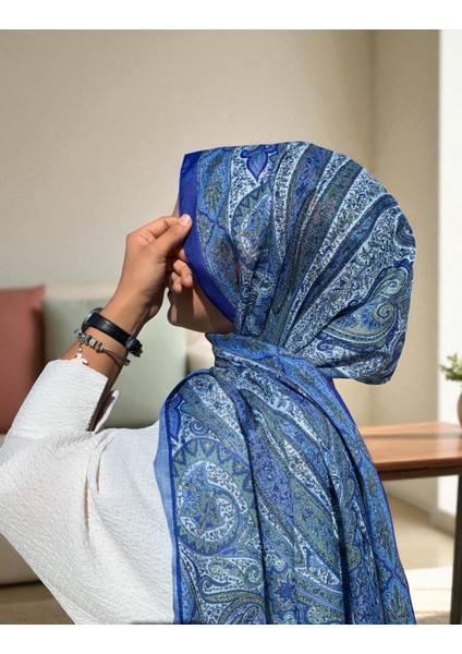 Soft Etnik 0181 Parlament Mavi Şal fiyatları