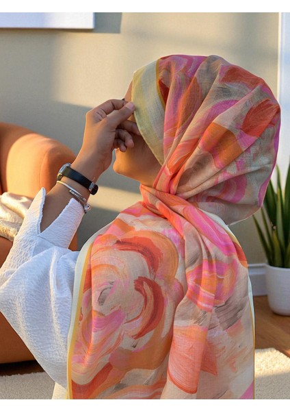 Soft Batik 0343 Pastel Sarı Şal fiyatları