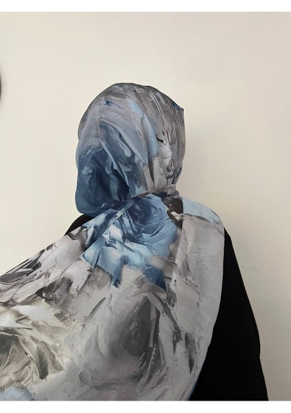 Çiçek Desenli Bebe Mavisi Pamuklu Şal fiyatları