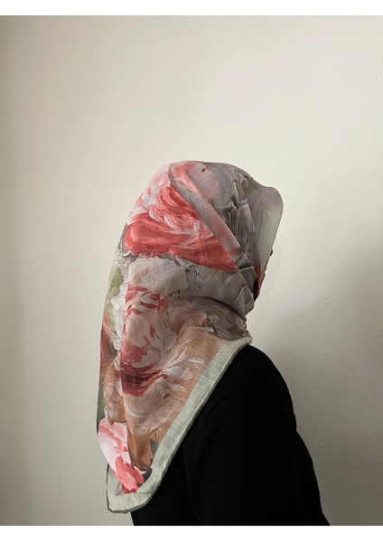 Çiçek Desenli Soft Eşarp Yeşil fiyatları