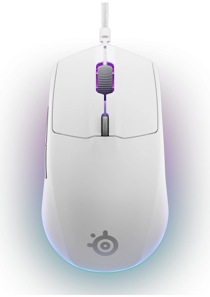 Rival 3 Gen 2 SSM62516 Optik 6 Tuş 8500DPI Beyaz Kablolu Gaming (Oyuncu) Mouse