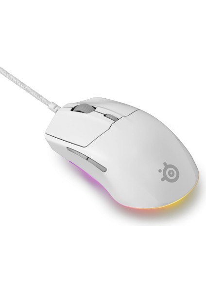 Rival 3 Gen 2 SSM62516 Optik 6 Tuş 8500DPI Beyaz Kablolu Gaming (Oyuncu) Mouse fiyatları