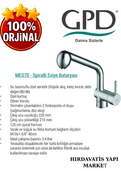 Espina MES70 Spiralli Eviye Bataryası fırsatları