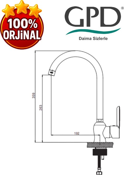 Felis MTE75 Tek Gövde Eviye Bataryası fiyatları
