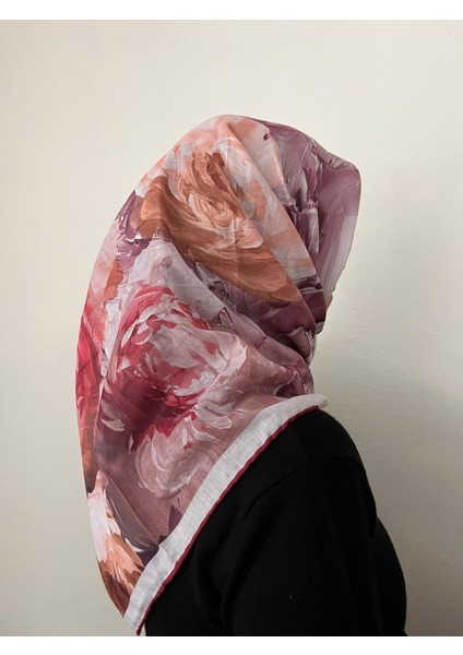 Çiçek Desenli Soft Eşarp Bordo fiyatları