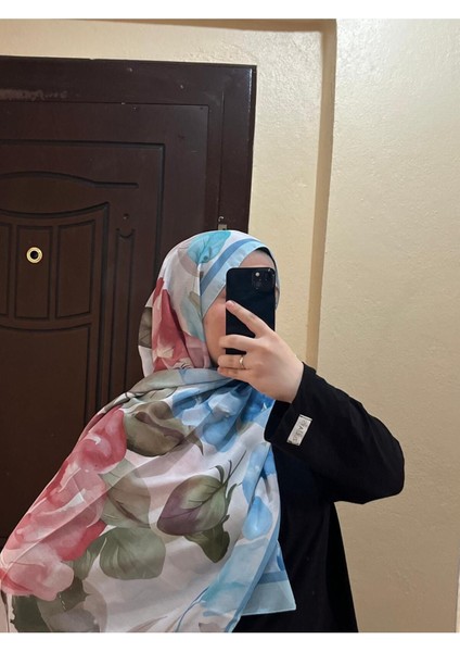 Çiçek Desenli Yazlık Pamuklu Şal Renkli 18