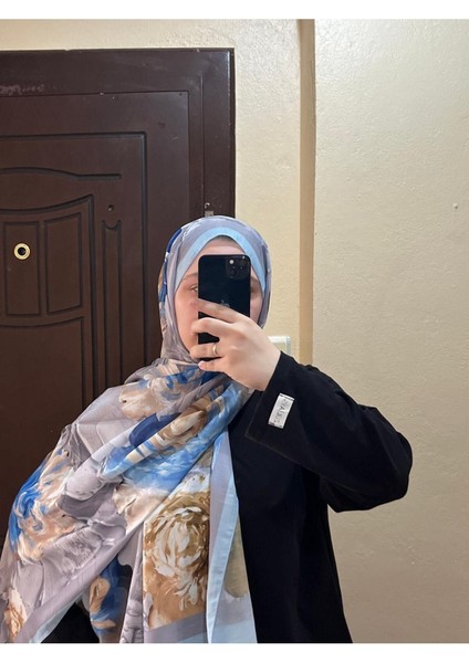 Çiçek Desenli Yazlık Pamuklu Şal Renkli 17