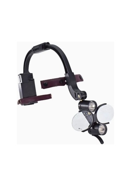 Yc-Wyd Diş Büyüteçleri, Profesyonel Büyütme Gözlükleri, Siyah/taba Deri, Ayarlanabilir Kafa Bandı