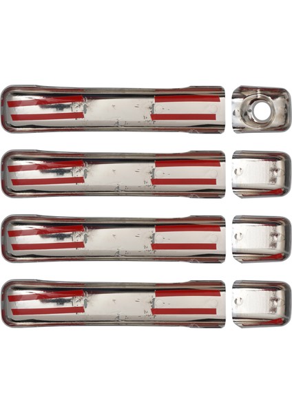 Renault Master Uyumlu 2010 ve Üzeri Krom Kapı Kolu 4 Kapı Paslanmaz Çelik