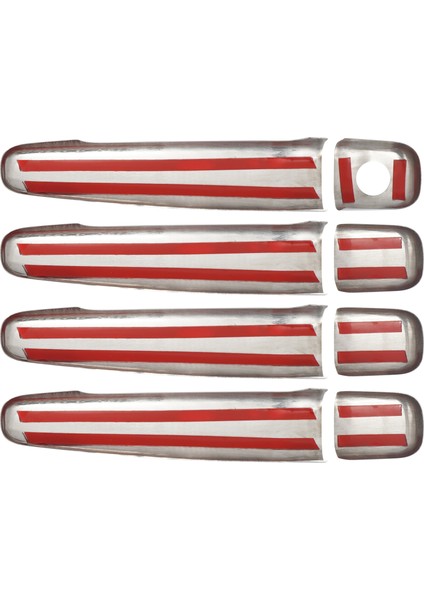 Peugeot 307 Uyumlu 2001-2008 Krom Kapı Kolu 4 Kapı Paslanmaz Çelik