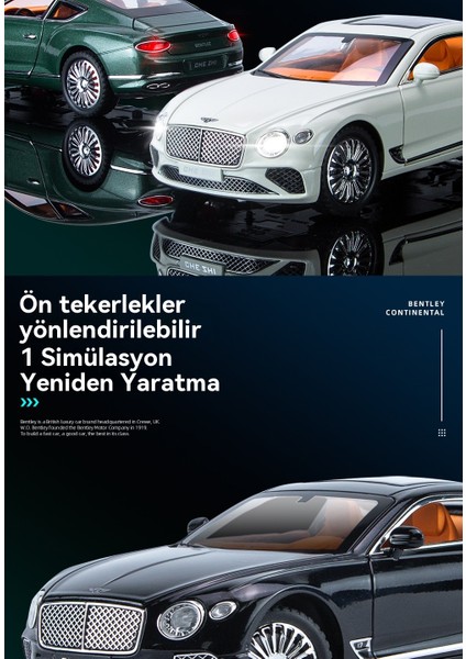 1:24 Continental Gt Spor Araba Ses ve Işık Oyuncak Araba Modeli (Yurt Dışından) fırsatları