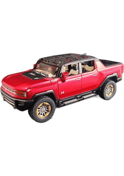 1:22 Hummer Pickup Buggy Ses ve Işık Oyuncak Araba Ses Ses Modeli (Yurt Dışından)