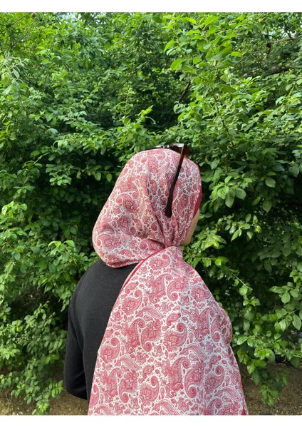 Kokulu Etnik Desen Bordo Soft Şal 75X180 fiyatları