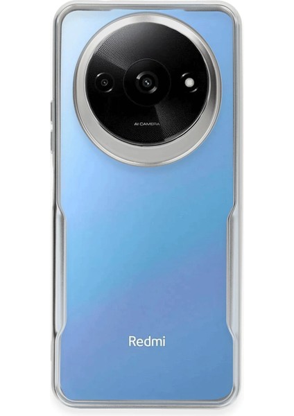 Xiaomi Redmi A3 4g Kılıf Boyi Silikon Kapak - Gümüş Arbkd