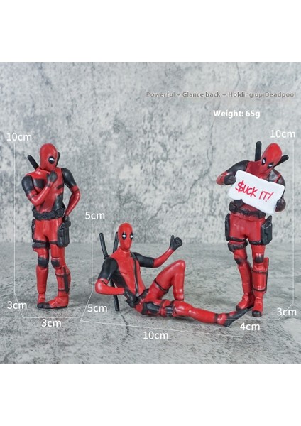 Deadpool El Modeli Anime Araba Orta Konsol Süsleri (Yurt Dışından)
