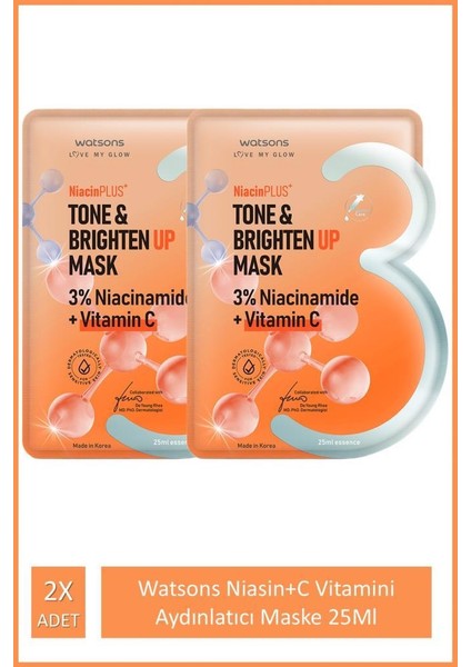 Niasin+C Vitamini Maske 25 ml x 2