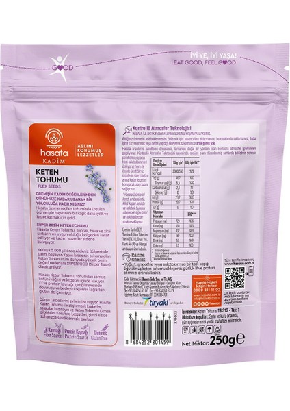 Keten Tohumu 250 gr fiyatları