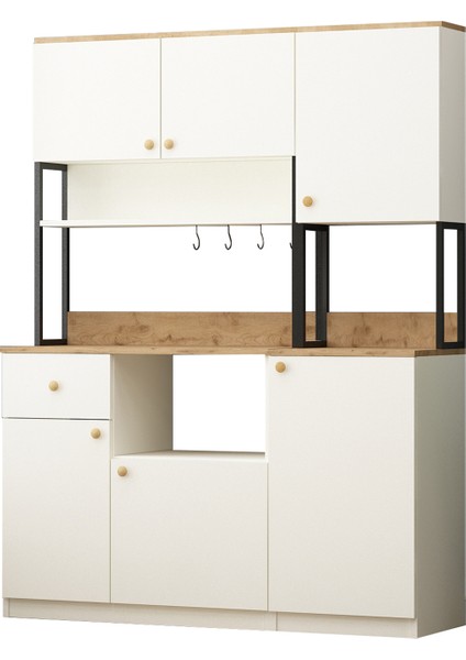 Vista 2+1 Modüllü 3 Kapaklı Çok Amaçlı Kahve Köşesi Dolabı Aytaşı modelleri