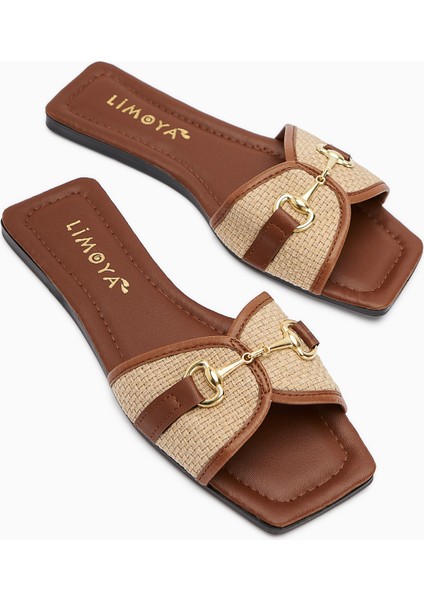 Elanor Taba Tokalı Düz Tabanlı Kadın Terlik