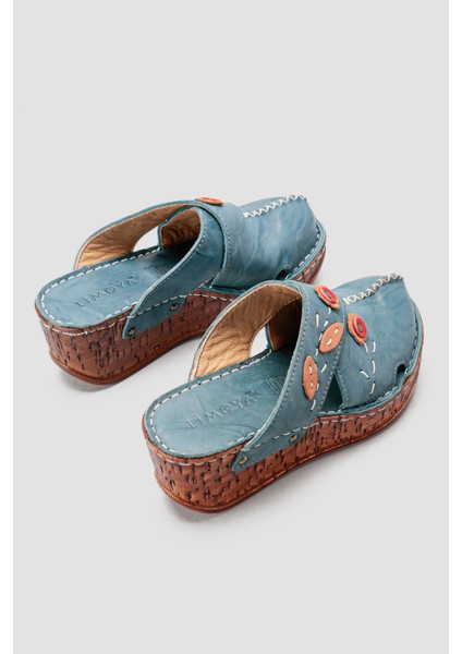 Hakiki Deri Alto Dolgu Terlik Eskitme Tabanlı Comfort Terlik modelleri