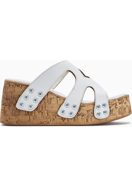 Freya Beyaz Vida Detaylı Kadın Terlik fiyatları