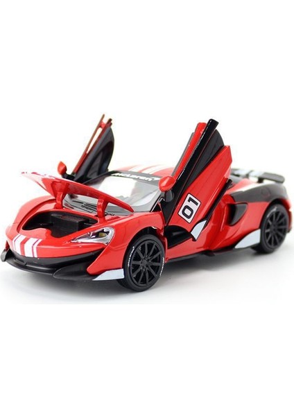 1-32 Mclaren 600LT Yarış Arabası Ses ve Işık Oyuncak Araba (Yurt Dışından)