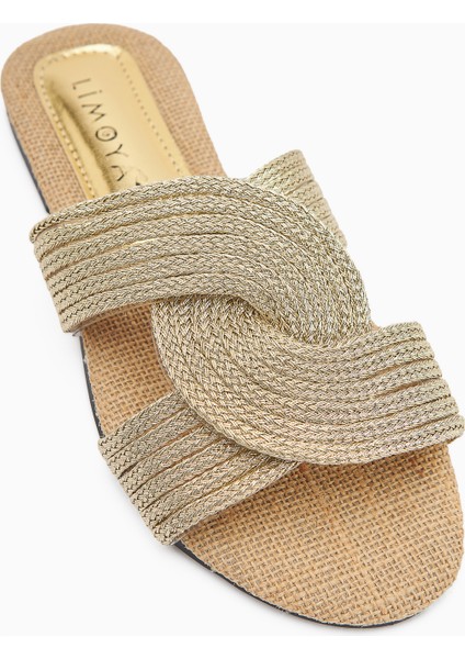 Nihaal Hasır Çapraz Bantlı Düz Taban Kadın Terlik modelleri