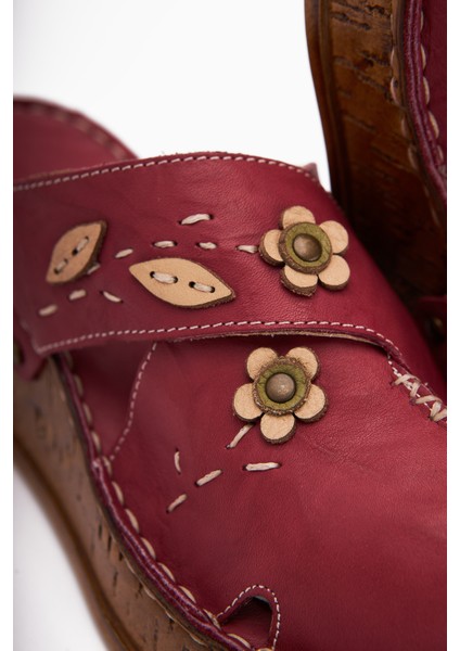 Hakiki Deri Alto Bordo Dolgu Terlik Eskitme Tabanlı Comfort Terlik modelleri