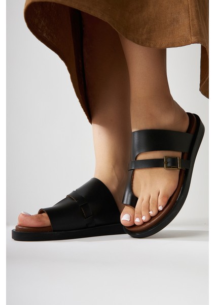 Enisa Siyah Parmak Arası Kadın Terlik fiyatları