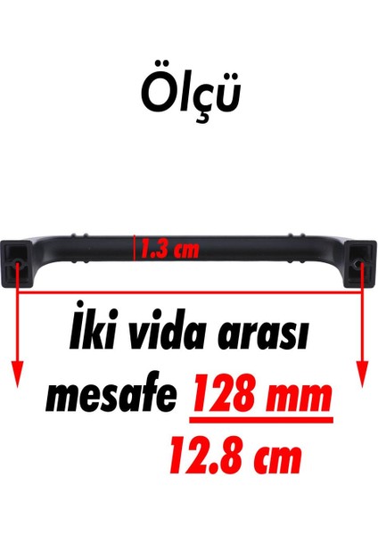 Mobilya Mutfak Dolabı Çekmece Dolap Kulpları Kapak Kulpu Kulbu Siyah 128 Mm-12.8 cm Metal Kulp fiyatları