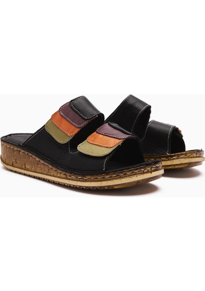 Hakiki Deri Kassid Siyah Comfort Terlik fırsatları