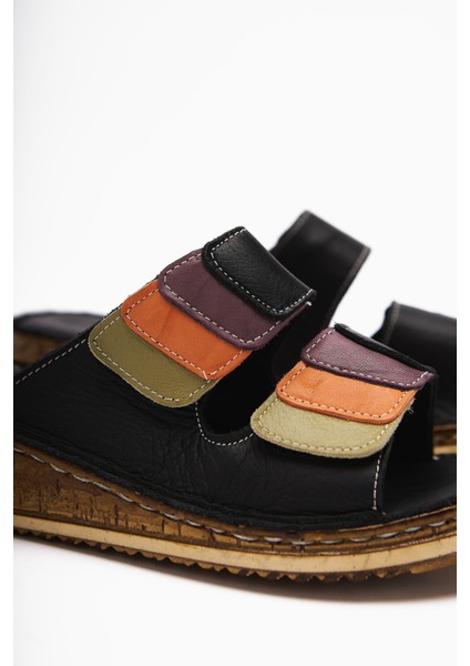 Hakiki Deri Kassid Siyah Comfort Terlik indirimleri