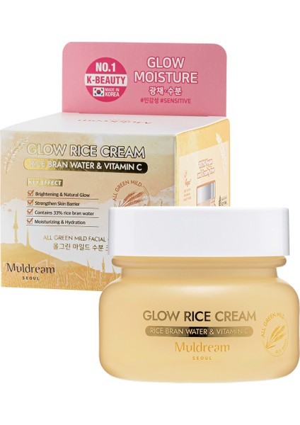 Glow Rice Cream Onarıcı Nemlendirici Krem Hassas ve Kuru Cilt Kore 50ml fiyatları