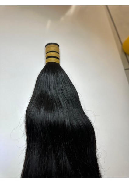 Doğal 75-80 cm %100 Gerçek Saç 200 Adet Boncuk Kaynak, 0,6 Gramdır 200 Adet 120 Gram Gelmektedir