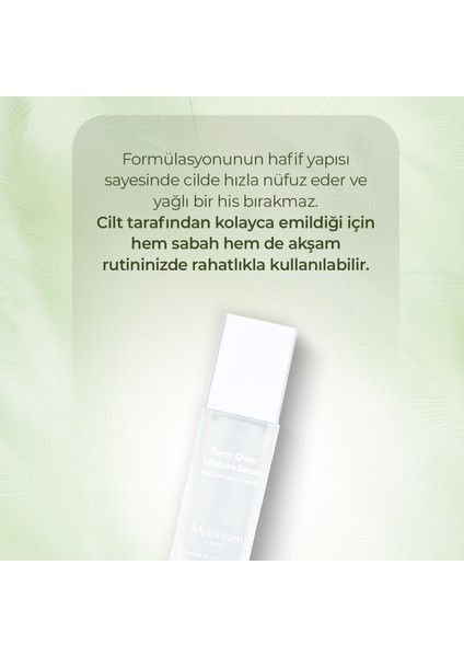 Turn Over İntensive Serum Niacinamide ve Peptid Yenileyici Serum Kore 40ml fırsatları