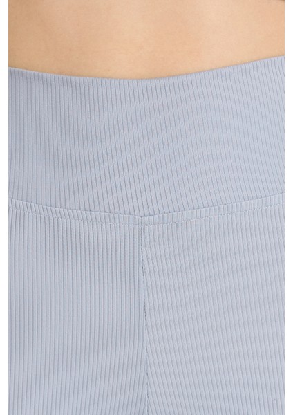 Gri Fitilli Biker Şort Tayt 3005 fırsatları