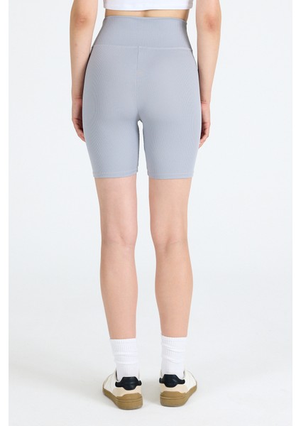 Gri Fitilli Biker Şort Tayt 3005 indirimleri