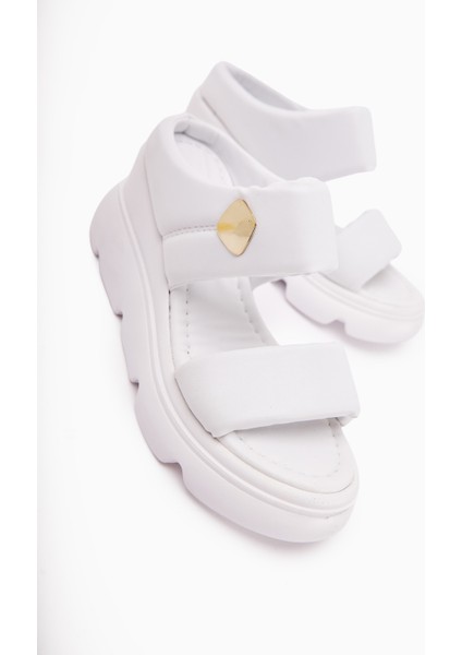 Susi Beyaz Yüksek Topuklu Pofuduk Kadın Terlik modelleri