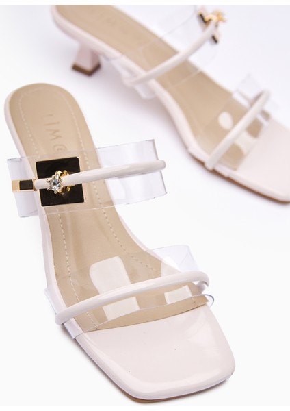 Silvi Bej Rugan Tokalı Kısa Topuklu Kadın Terlik indirimleri