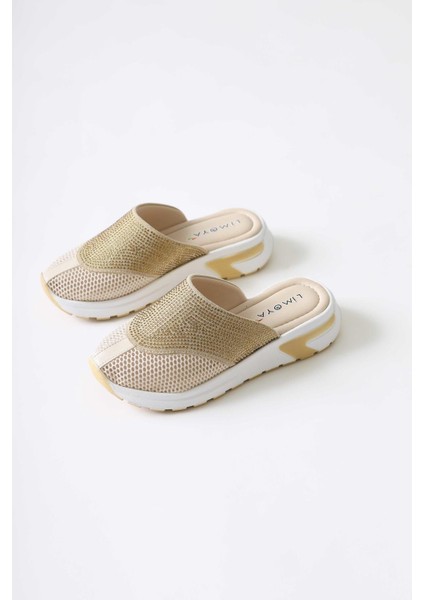 Kadın Terlik Altın File Detaylı Tasarımıyla Hafif ve Rahat Kullanım İçin fırsatları