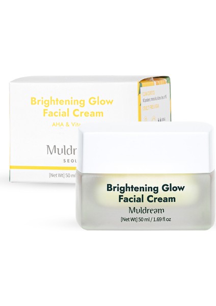 Brightening Glow Facial Cream AHA ve C Vitamin Canlandırıcı Nemlendirici Krem Kore 50ml fiyatları