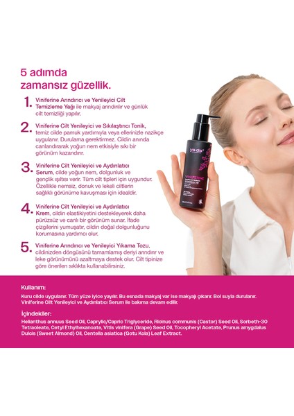 Viniferine Arındırıcı ve Yenileyici Cilt Temizleme Yağı fırsatları