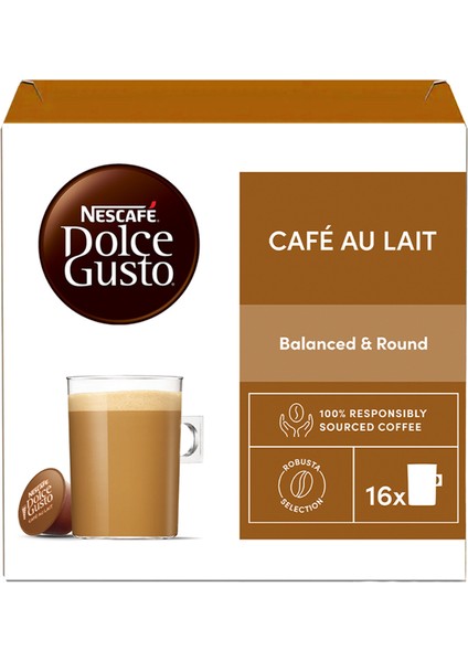 Dolce Gusto Coffee Cafe Au Lait 16 Kapsül x 3 Paket modelleri