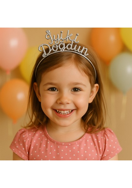 Iyi Ki Doğdun Metal Taç Doğum Günü Yaş Günü Yıldönümü Tacı